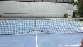 I was Supposed to Practice My Serve, but Ended Up Swallowing His Entire Cock