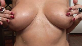 MASSIVE Cumshots Squirted On BIG Tits