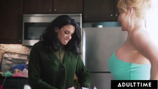 ADULT TIME - Slutty MILFs Penny Barber & Ryan Keely Have GROUP SEX WITH STEPSONS To Celebrate BDAY!