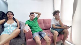 I bet my girlfriend's ass with my best friend and they end up fucking