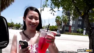 Kiki King Wild Van Ride With Asian Babe -