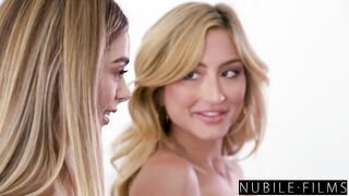 Decked in Holiday Lingerie Molly Little Gets Dicked down by Kathryn Mae & Boyfriend in 3some - S47:E26