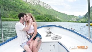 Slutty Sales Executive Takes A DP Pounding During Business Boat Trip - Dina Joy