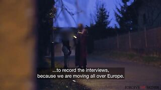 Railed In Catwoman Mask In A Van