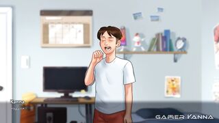 The Paradise Fucking - Kanna slides his cock into the pussy for the first time.