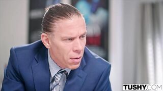 TUSHY Maitland Ward Has Intense Double Penetration Orgasm