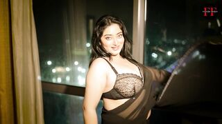 Priti Roy In Black Saree Horny Kolkata Model ????????????