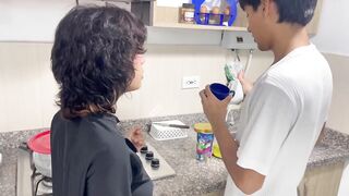 A new neighbor in my unit is very horny and comes to ask me to fuck her hard and cum inside her. - Juliana Palvin