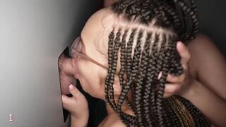 Gloryholeswallow - Two Ebony Girls Sharing 1st Visit