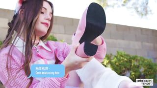 Juniper Ren- Tiny Slut Gets Down On All Fours For A Hard Pounding