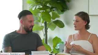 All natural Ahanu Reed wants her friend's brother's stiff cock